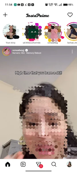 Insta Prime feed screen